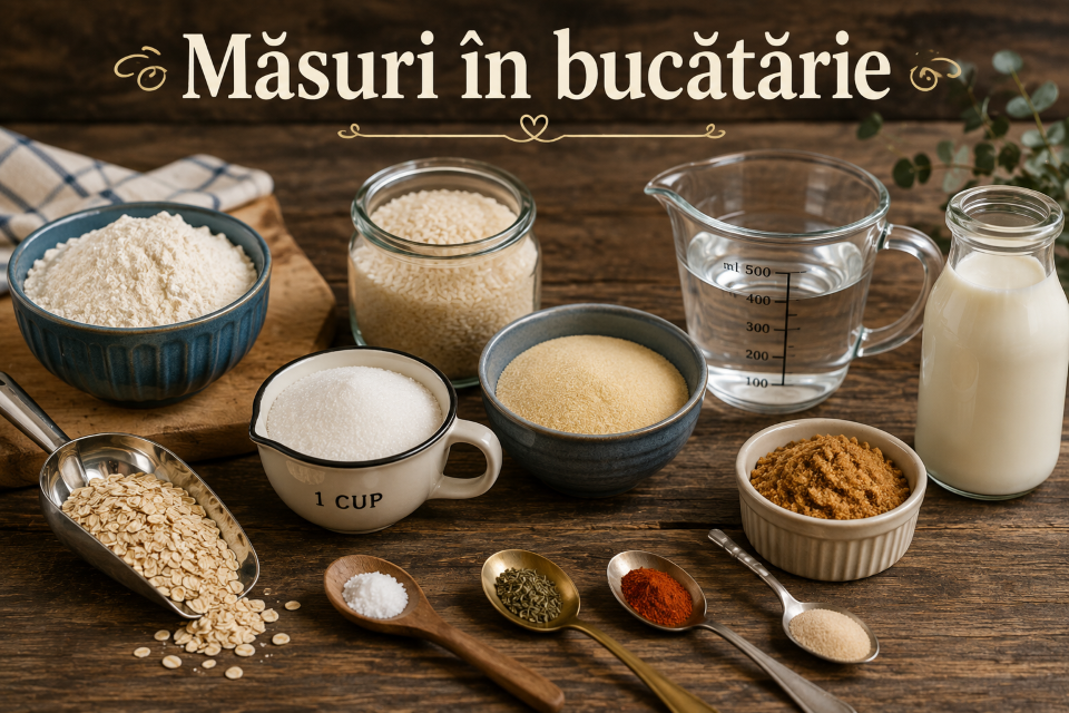 Masuri in bucatarie
