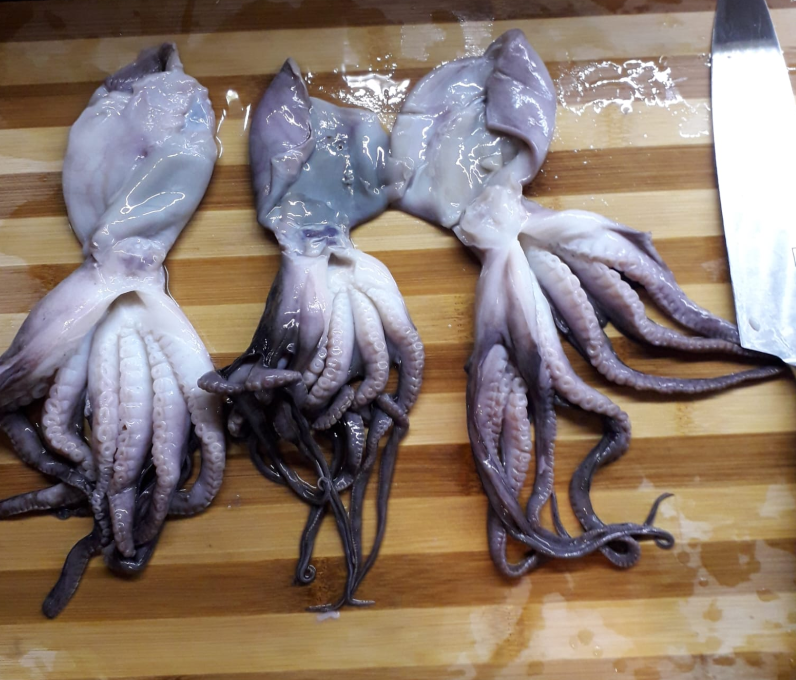 Calamari cu porumb în sos dulce-acrișor