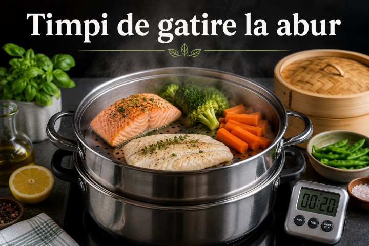 Timpi de gatire la abur