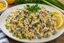 Salata cu macrou afumat