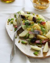 Salata de cartofi cu hering afumat 