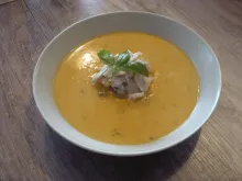 Supa crema de dovleac cu peste