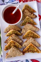 Pâine prăjită cu creveți