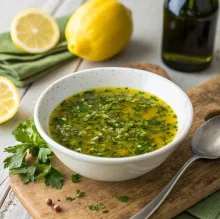 Sos Salmoriglio – sos sicilian cu lămâie și oregano